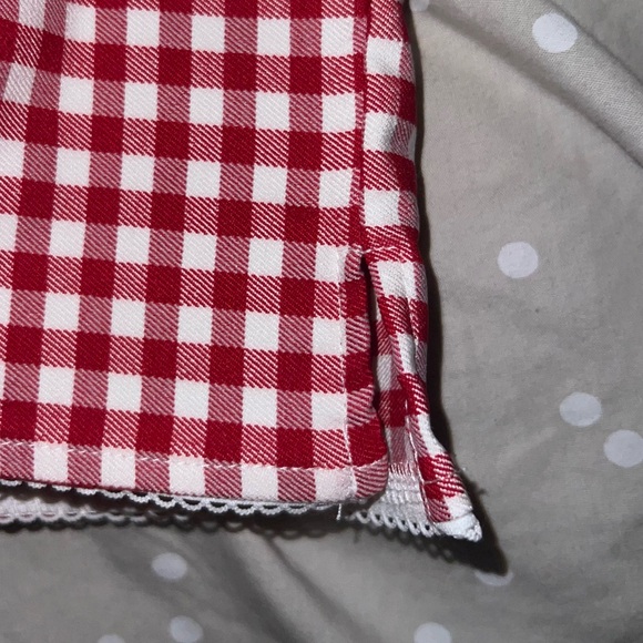 Cotton On Red Gingham Capri Pants 90s Fitted Size 12 NWT - Picture 10 of 15